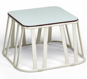 Кофейный, журнальный столик Roberti Rattan Hamptons Graphics, 9739H