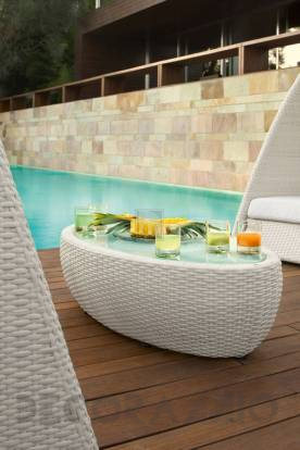 Кофейный, журнальный столик Roberti Rattan Igloo - 9634