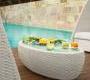 Кофейный, журнальный столик Roberti Rattan Igloo - 9634