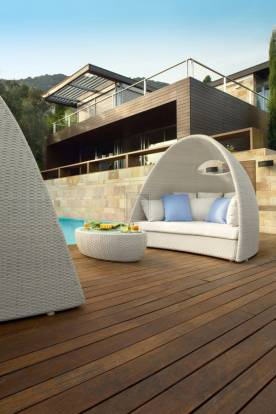 Кофейный, журнальный столик Roberti Rattan Igloo - 9634
