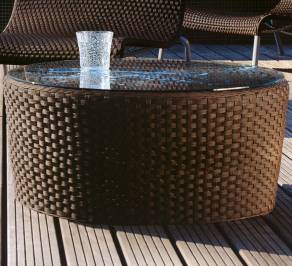 Кофейный, журнальный столик Roberti Rattan Saint Tropez, 9573