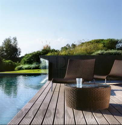 Кофейный, журнальный столик Roberti Rattan Saint Tropez - 9573