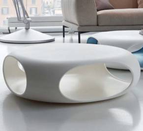 Кофейный, журнальный столик Bonaldo Pebble, Pebble Wh