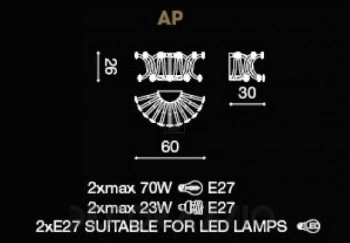 Светильник настенный накладной (Бра) Light4 Tivoli - tivoli AP