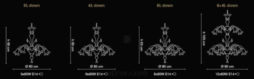 Светильник потолочный подвесной (Люстра) Light4 Ducale - ducale 6L down