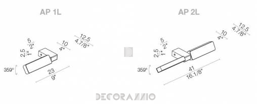 Светильник настенный (Светильник) Light4 Aluled - bar AP 1L