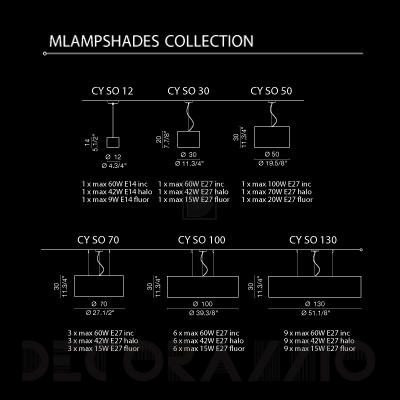 Светильник потолочный подвесной (Люстра) Light4 Ampshades - ampshades CY SO 50