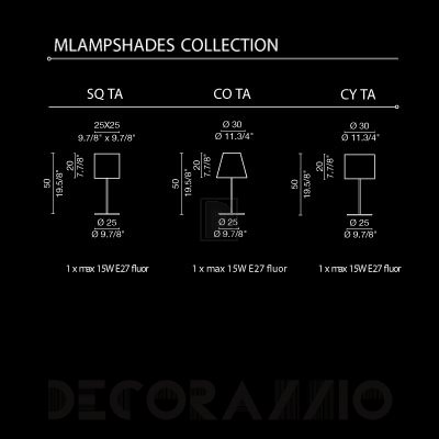 Светильник  настольный (Настольная лампа) Light4 Ampshades - ampshades CY TA