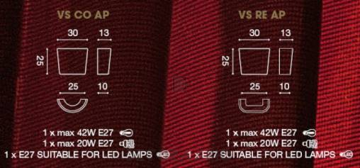 Светильник настенный накладной (Бра) Light4 Vintage Shades - VS CO AP