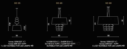 Светильник потолочный подвесной (Люстра) Light4 Musa - musa SO 35