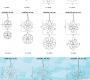 Светильник потолочный подвесной (Люстра) Light4 Aqua - aqua sphere 70 MIX 9L