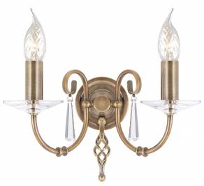 Светильник  настенный накладной (Бра) Elstead Lighting Aegean, AG2 AGED BRASS