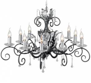 Светильник  потолочный подвесной (Люстра) Elstead Lighting Amarilli, AML10 BLK/SILVER