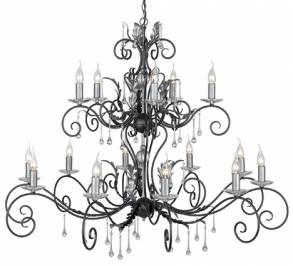 Светильник  потолочный подвесной (Люстра) Elstead Lighting Amarilli, AML15 BLK/SILVER