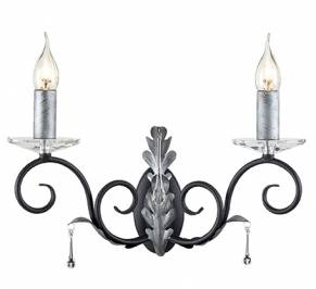 Светильник  настенный накладной (Бра) Elstead Lighting Amarilli, AML2 BLK/SILVER