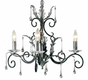 Светильник  потолочный подвесной (Люстра) Elstead Lighting Amarilli, AML3 BLK/SILVER