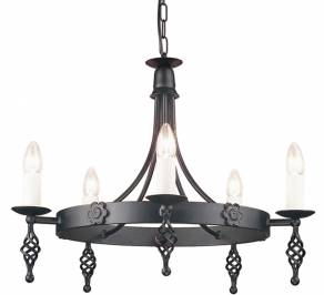 Светильник  потолочный подвесной (Люстра) Elstead Lighting Belfry, BY5 BLACK