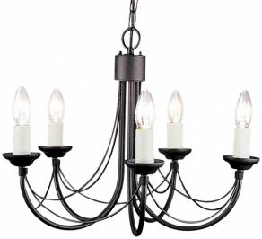 Светильник  потолочный подвесной (Люстра) Elstead Lighting Carisbrooke, CB5 BLACK