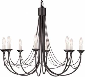 Светильник  потолочный подвесной (Люстра) Elstead Lighting Carisbrooke, CB8 BLACK