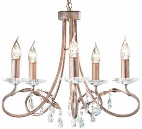 Светильник  потолочный подвесной (Люстра) Elstead Lighting Christina, CRT5 SILVER/GOLD