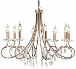 Светильник  потолочный подвесной (Люстра) Elstead Lighting Christina, CRT8 SILVER/GOLD