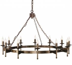 Светильник  потолочный подвесной (Люстра) Elstead Lighting Cromwell, CW12 OLD BRZ