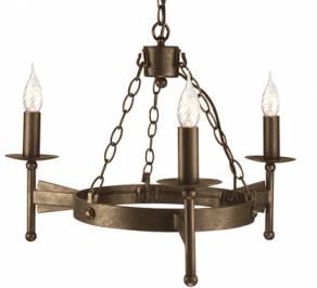 Светильник  потолочный подвесной (Люстра) Elstead Lighting Cromwell, CW3 OLD BRZ