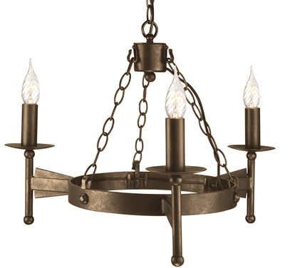 Светильник потолочный подвесной (Люстра) Elstead Lighting Cromwell - CW3 OLD BRZ