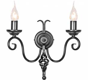 Светильник  настенный накладной (Бра) Elstead Lighting Harlech, HR2A BLACK