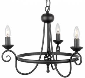 Светильник  потолочный подвесной (Люстра) Elstead Lighting Harlech, HR3A BLACK