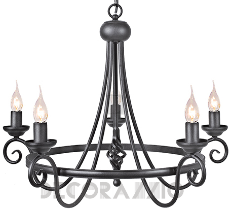 Светильник  потолочный подвесной (Люстра) Elstead Lighting Harlech - HR5 BLACK