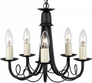 Светильник  потолочный подвесной (Люстра) Elstead Lighting Minster, MN5 BLACK