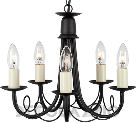 Светильник потолочный подвесной (Люстра) Elstead Lighting Minster - MN5 BLACK