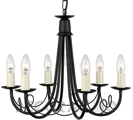 Светильник  потолочный подвесной (Люстра) Elstead Lighting Minster - MN6 BLACK