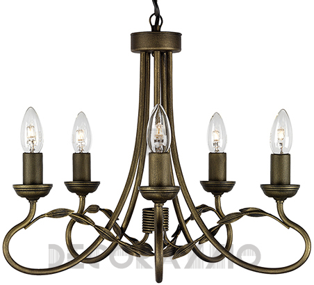 Светильник  потолочный подвесной (Люстра) Elstead Lighting Olivia - OV5 BLK/GOLD