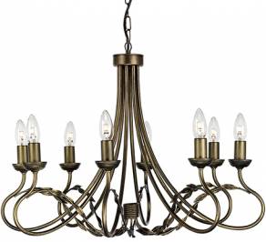 Светильник  потолочный подвесной (Люстра) Elstead Lighting Olivia, OV8 BLK/GOLD