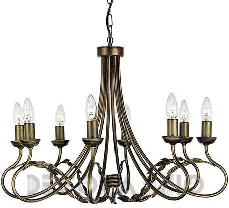 Светильник потолочный подвесной (Люстра) Elstead Lighting Olivia - OV8 BLK/GOLD