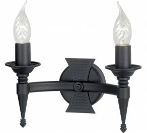 Светильник  настенный накладной (Бра) Elstead Lighting Saxon, SAX2 BLK