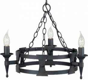 Светильник  потолочный подвесной (Люстра) Elstead Lighting Saxon, SAX3 BLK