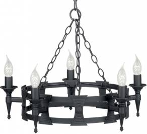 Светильник  потолочный подвесной (Люстра) Elstead Lighting Saxon, SAX5 BLK