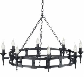 Светильник  потолочный подвесной (Люстра) Elstead Lighting Saxon, SAX8 BLK