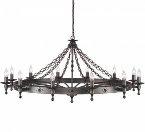 Светильник  потолочный подвесной (Люстра) Elstead Lighting Warwick, WR12 GRAPHITE