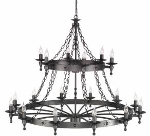 Светильник  потолочный подвесной (Люстра) Elstead Lighting Warwick, WR18 GRAPHITE