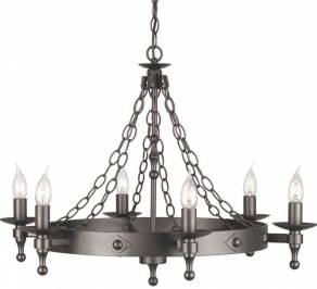 Светильник  потолочный подвесной (Люстра) Elstead Lighting Warwick, WR6 GRAPHITE