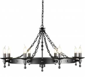 Светильник  потолочный подвесной (Люстра) Elstead Lighting Warwick, WR8 GRAPHITE