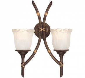 Светильник  настенный накладной (Бра) Elstead Lighting Bamboo, BB2/B BRZ PATINA