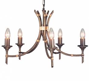 Светильник  потолочный подвесной (Люстра) Elstead Lighting Bamboo, BB5 BRZ PATINA