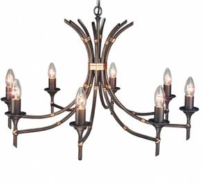 Светильник  потолочный подвесной (Люстра) Elstead Lighting Bamboo, BB8 BRZ PATINA