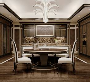 Комплект в кухню Pregno Riverside, riverside-dark-kitchens