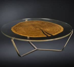 Кофейный, журнальный столик VG New Trend Glass And Wood, 7511935.70